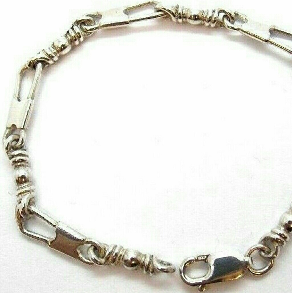 Fishers of Men Acts Sterling Silver Bracelet Medium 7.5 in